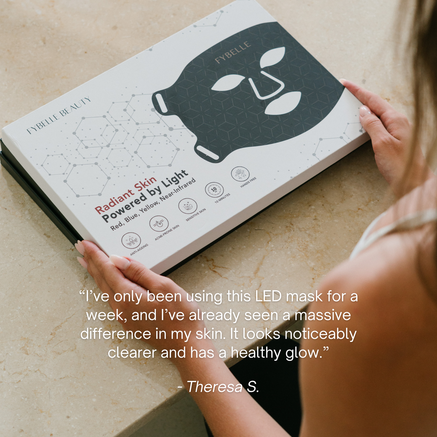 Fybelle LED Face Mask Customer Testimonial