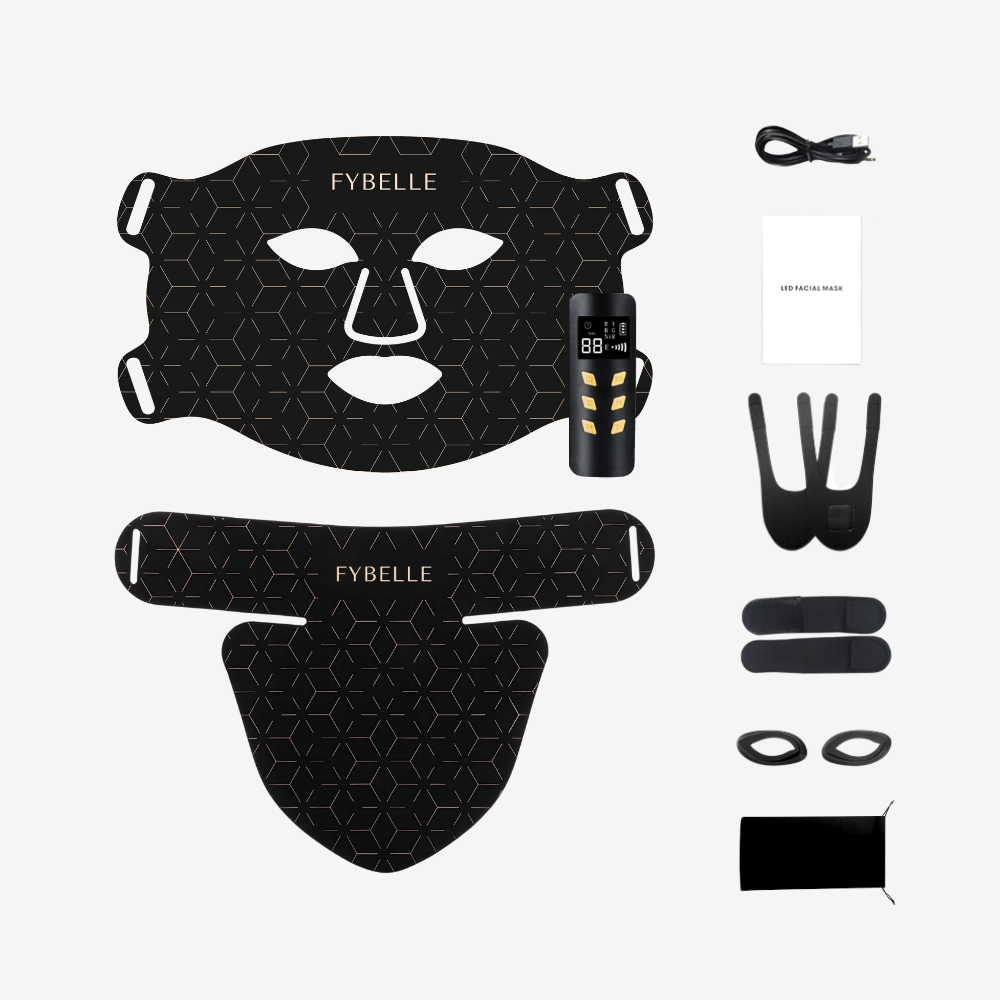 Inside the box Fybelle LED Face & Neck Mask
